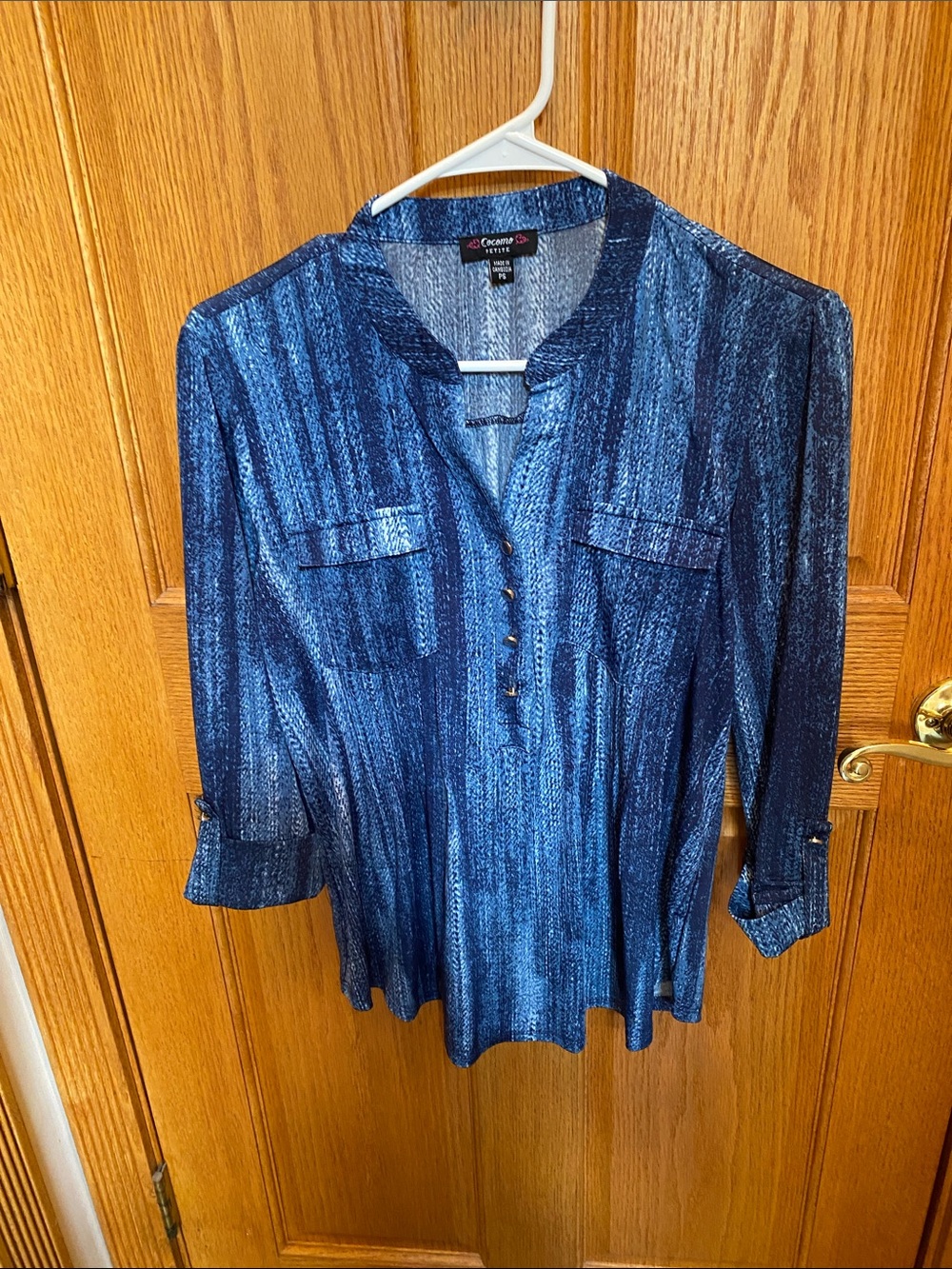 Cocomo Petite Blue Blouse